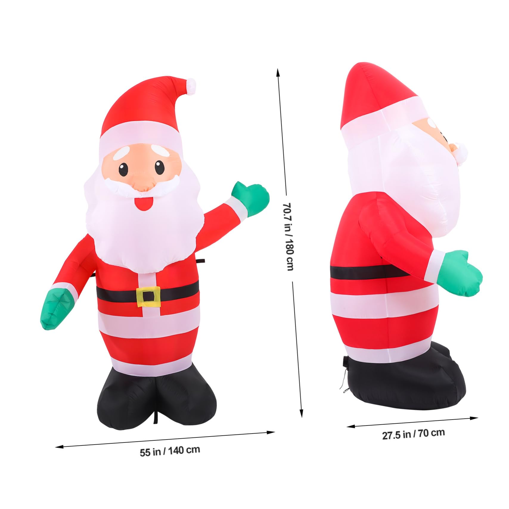 Amazon.co.jp: GANAZONO クリスマス 大型 充気サンタ クロース