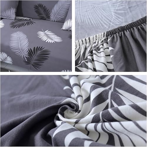 Miniatura 4 de Fundas de sofá modular, 2 fundas elásticas para sofá en forma de L, diván, muebles, funda protectora para niños, perros, mascotas con 2 fundas de