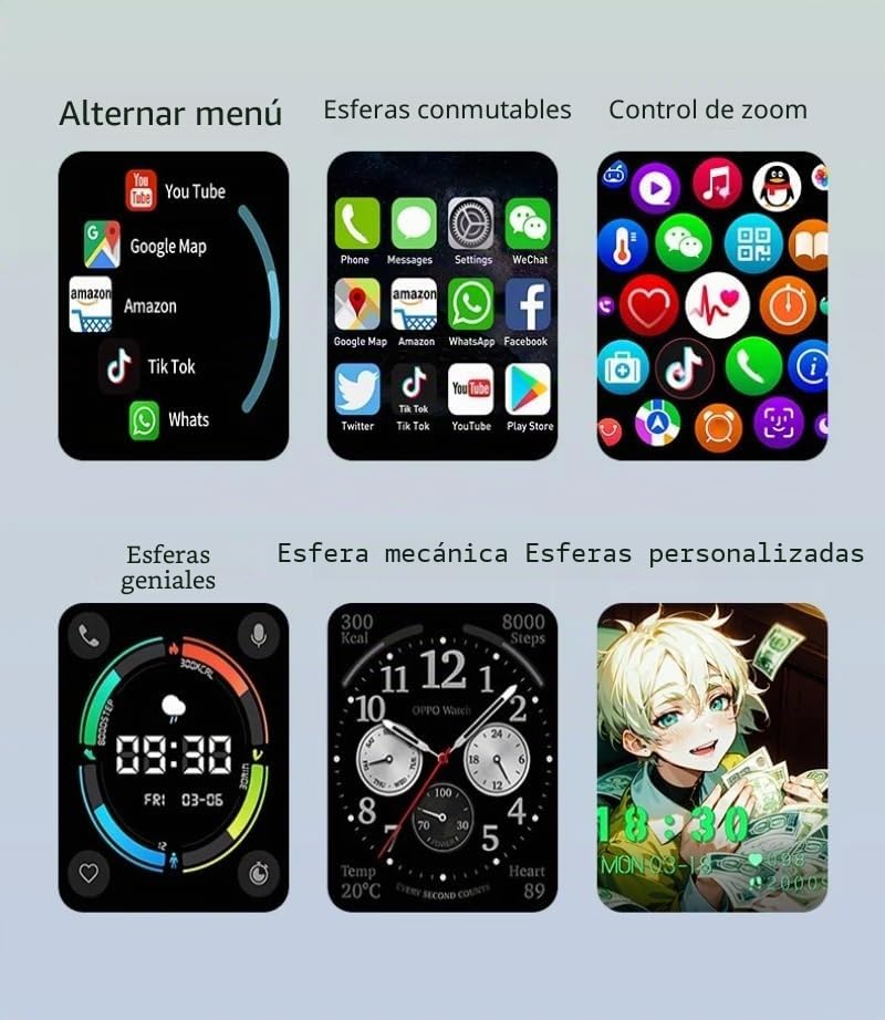 Reloj inteligente 4G/5G LTE Android 10.0, pantalla AMOLED de 2,29 pulgadas, 64 GB ROM, WiFi, GPS, tarjeta SIM, cámara giratoria de 180°, compatible con Play Store, 3 GB de RAM