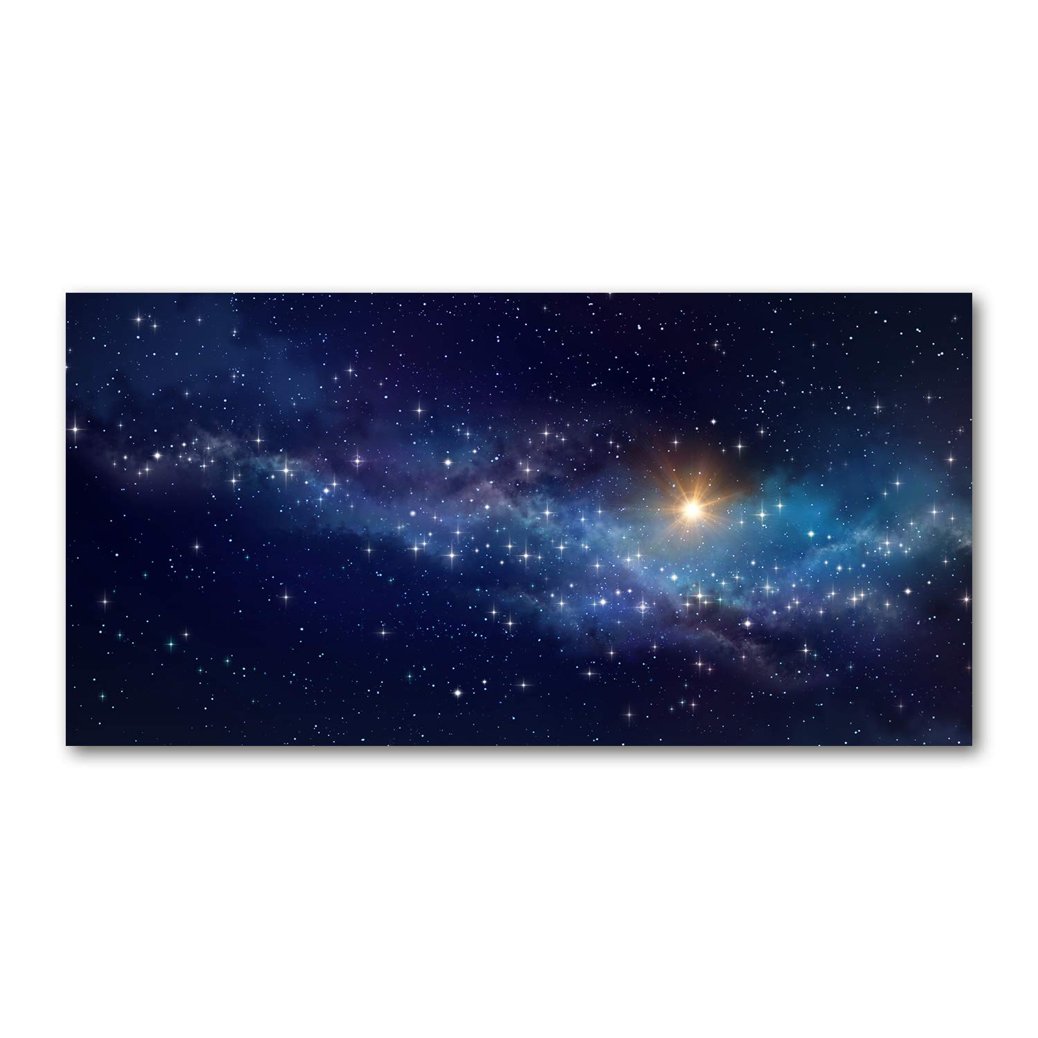 Tableau plexiglas science fiction galaxie 120x60 pour grand mur intérieur