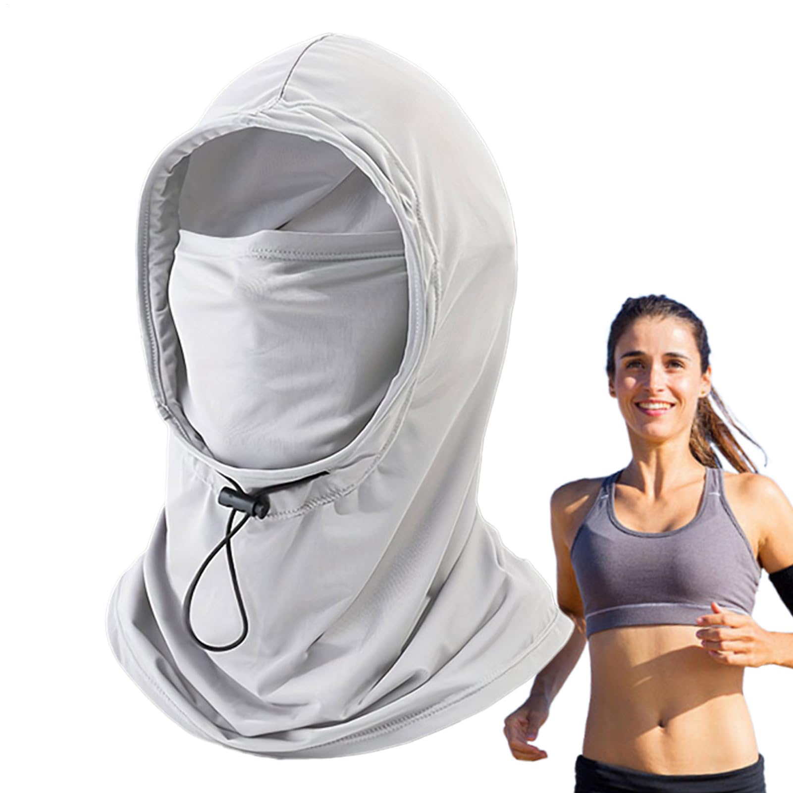 Máscara de protección solar – UPF 50+ Protección UV Sombrero con protección para el cuello | Protección facial transpirable para deportes, escalada, senderismo, ciclismo, actividades al aire libre