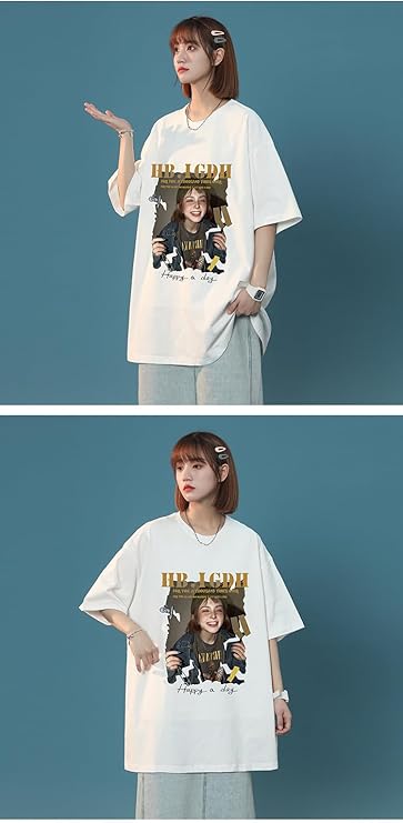 Amazon | グランジ フォト Tシャツ ホワイト ティーシャツ 写真 女の子 