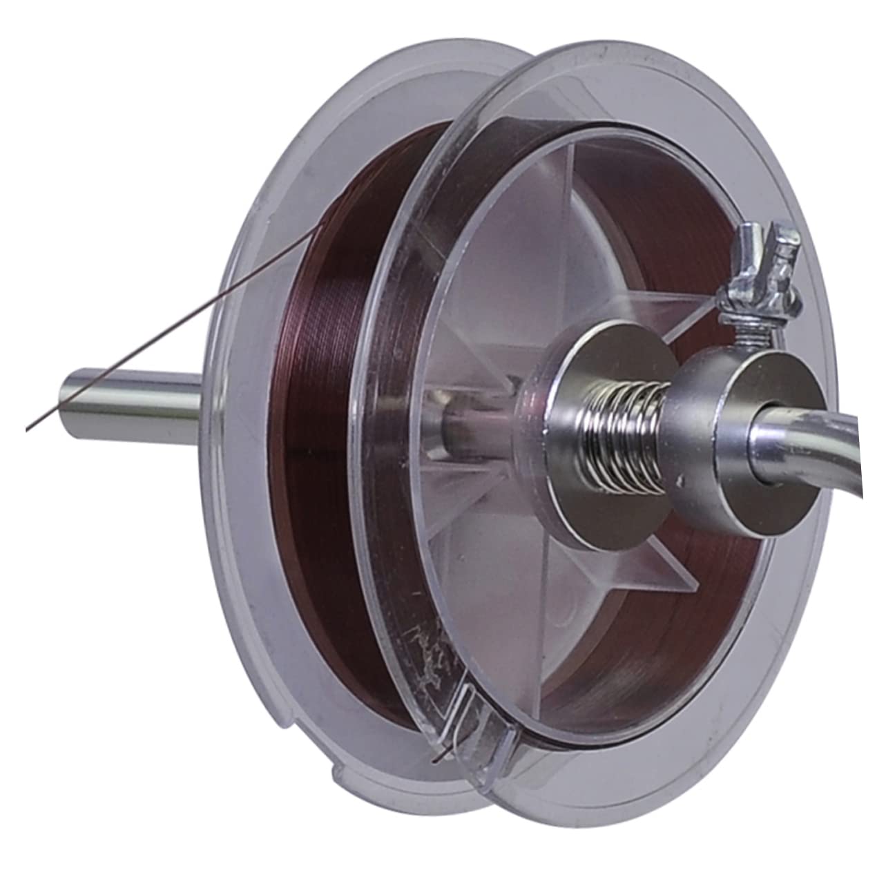 Happyyami Fishing Line Spooler Winder System with Strong Suction Cup Compact Design for Clamping Force Multi Rotate Spool Holder for Sea Carp Fishing Accessories Silver