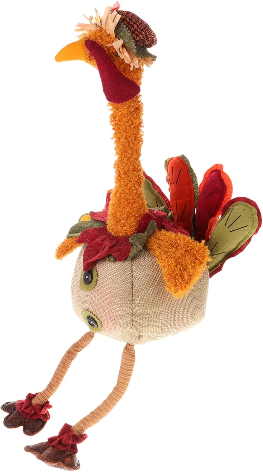 Thanksgiving Turkey Gnome Figurine Fall Tabletop Decoration for Unique Turkey Decor for Home Office and Parties Easy to Clean and Maintain Thoughtful Holiday
