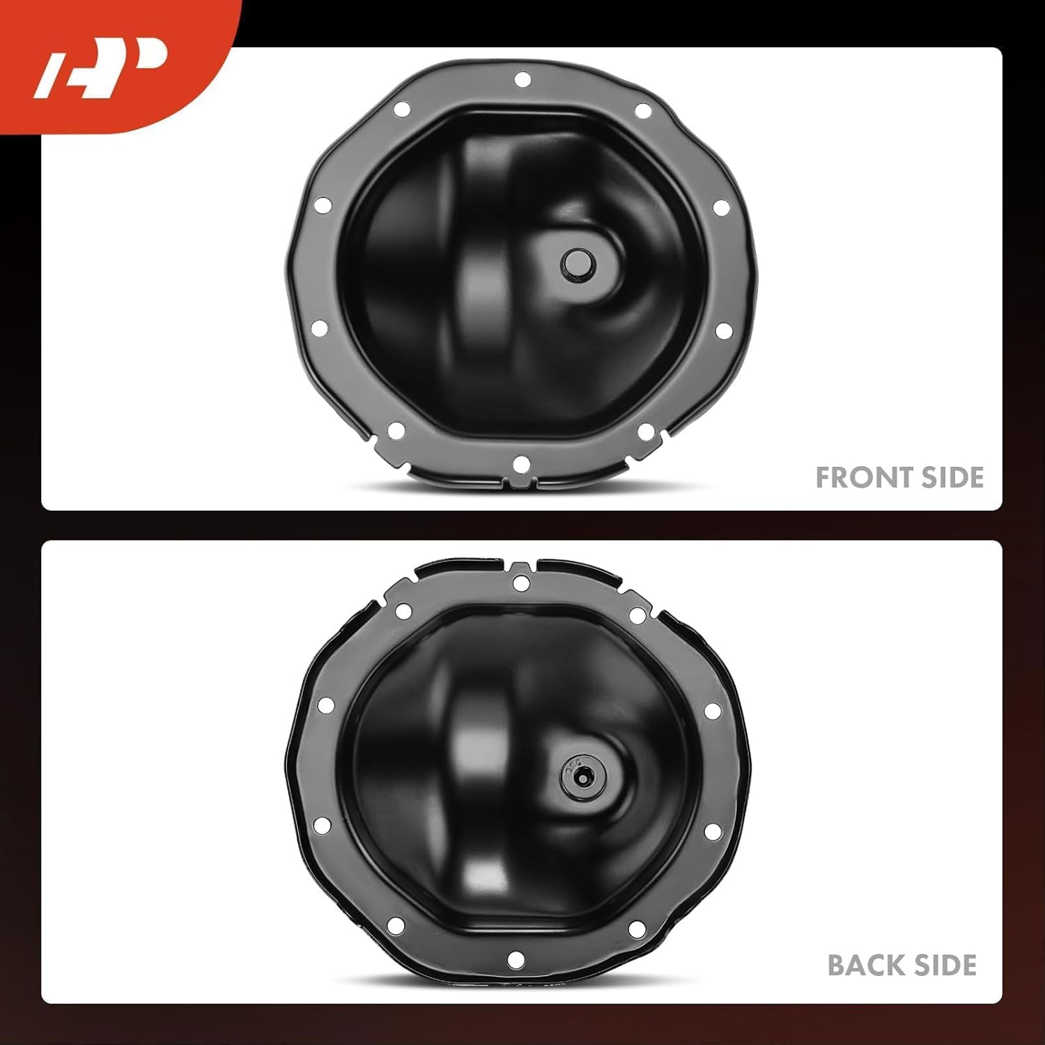 A-Premium Rear Differential Cover W/Gasket Fit for Chevy, GMC & Cadillac Models - Silverado 1500 Sierra Suburban Express Sonoma Tahoe Yukon S10 Blazer Jimmy Escalade 1998-2010, with Magnet & 10 Screws
