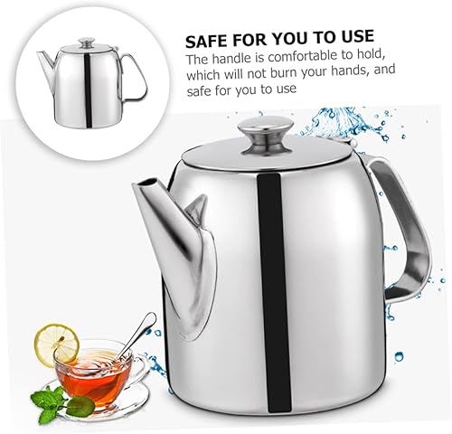 Miniatura 7 de Housoutil Hotpot Tetera de acero inoxidable comercial pequeña tetera portátil de viaje