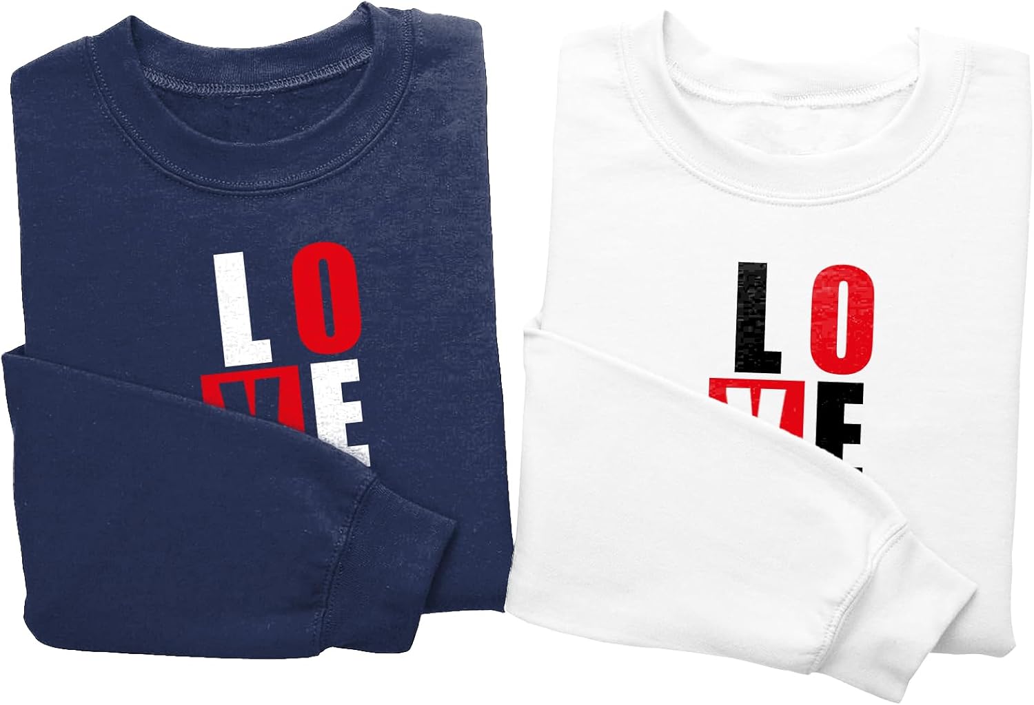 Matching Sweatshirts for Couples Unisex Long Sleeve Pullover Crewneck Oversized Fashion Engagement Gift - Image 3