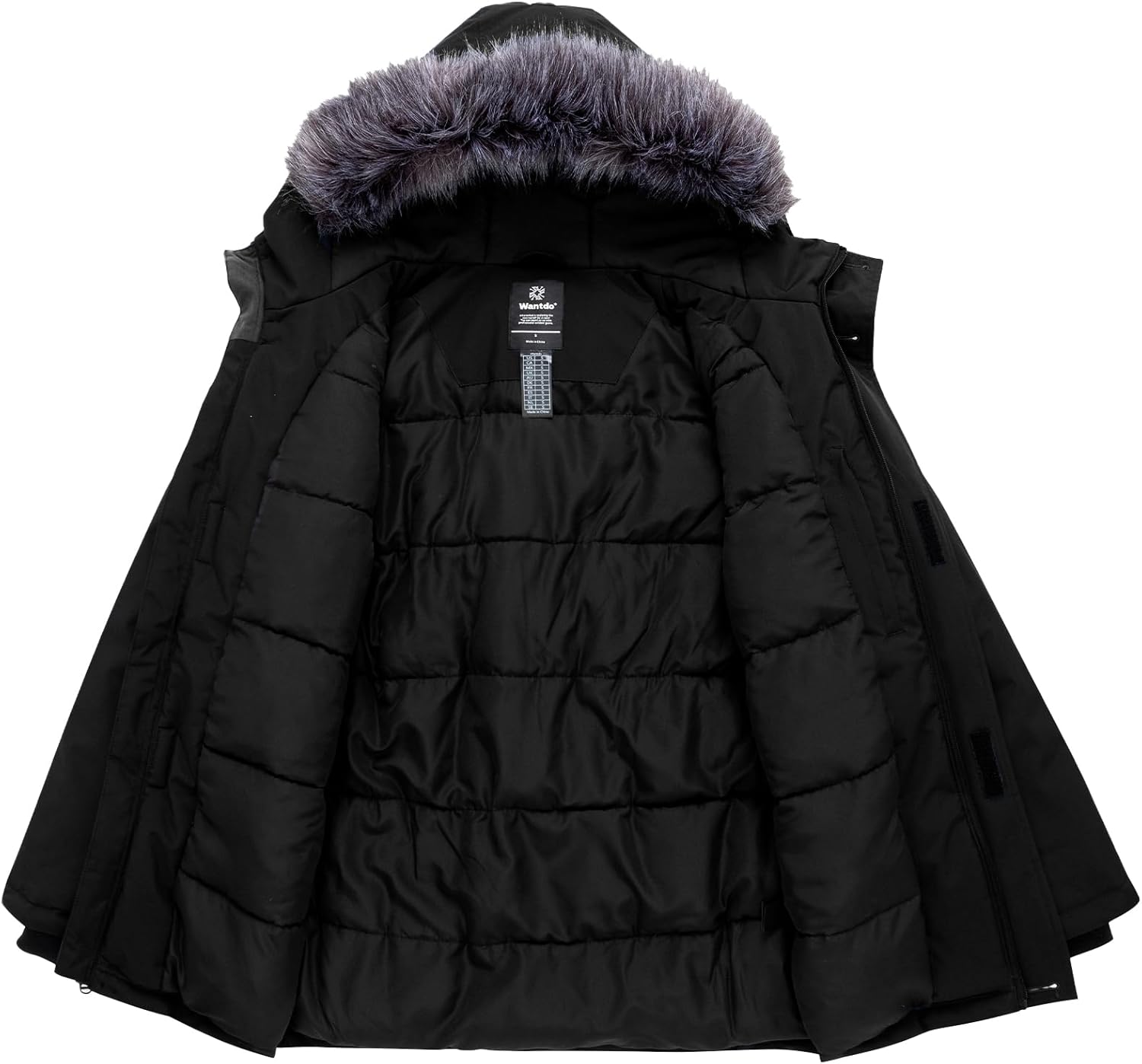 Wantdo Men's Winter Jacket Thicken Parka Coat Winter Warm Puffer Jacket with Hood - Image 3