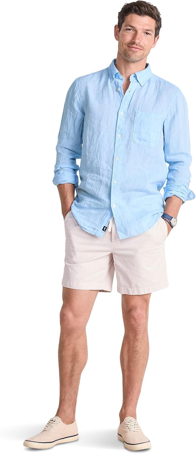 Vineyard Vines Men's Linen Surfside Solid Shirt