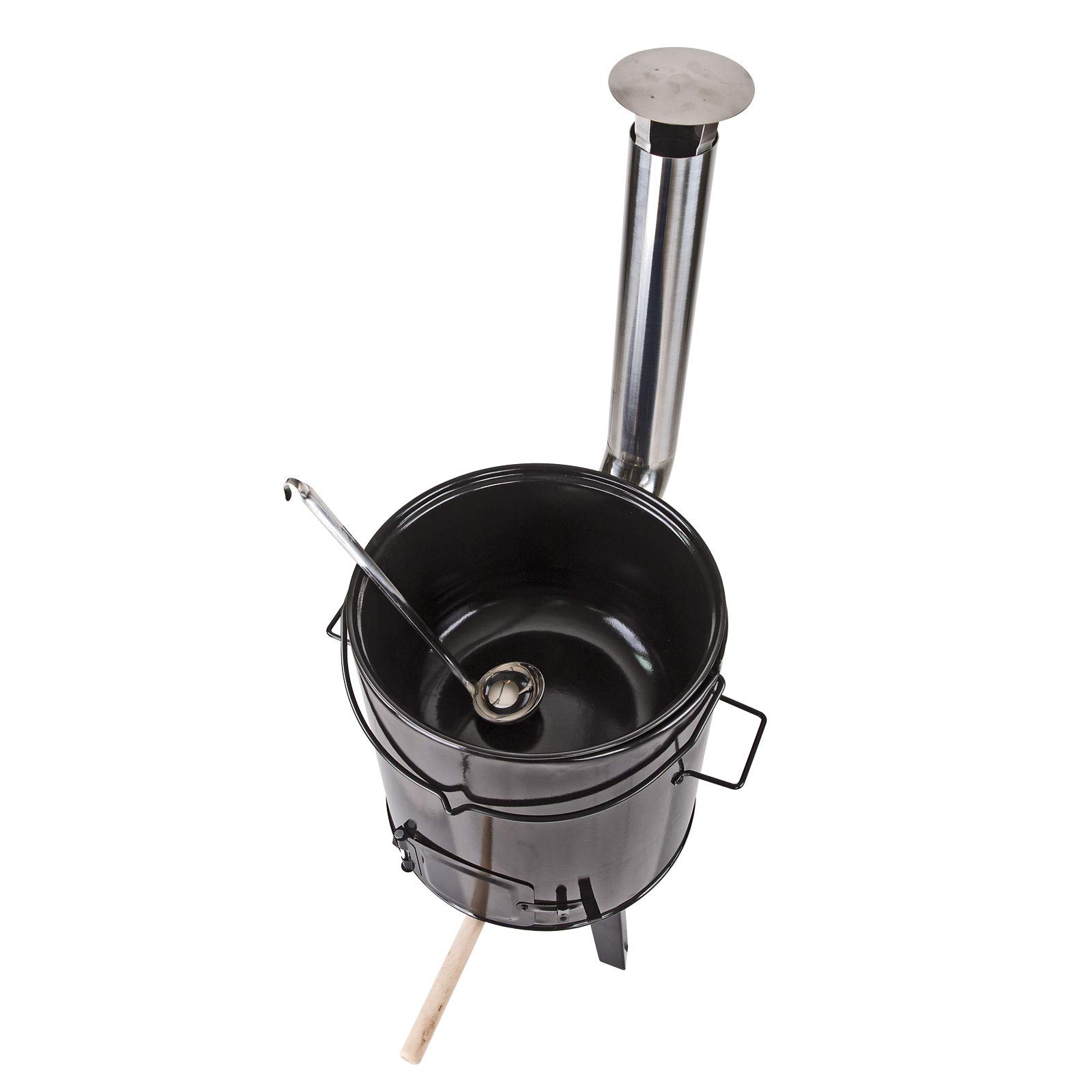 DEMA Eintopfofen Gulaschkanone 14L Outdoor Kocher Gulaschkessel Ofen