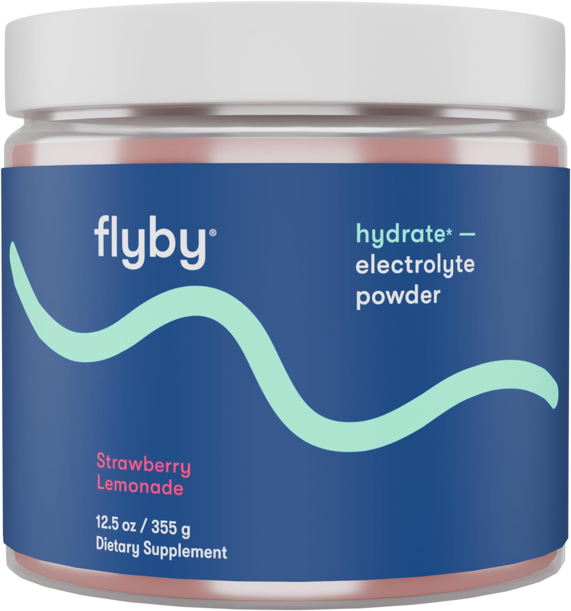 Electrolytes Powder [ No Added Sugar: Naturally Sweetened ] Contains Potassium, Aquamin™ Calcium & Magnesium, Sea Salt Sodium, Full Spectrum 72 Trace Minerals - Strawberry Lemonade