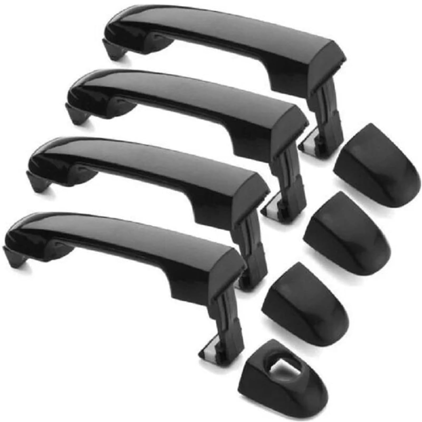 Glymzoi One Color Car Exterior Door Handles Car Exterior Door Handle For Hyundai For Elantra 2007-2011 82651-2H000 82652-2H000 Black Outside Front Rear Left Right