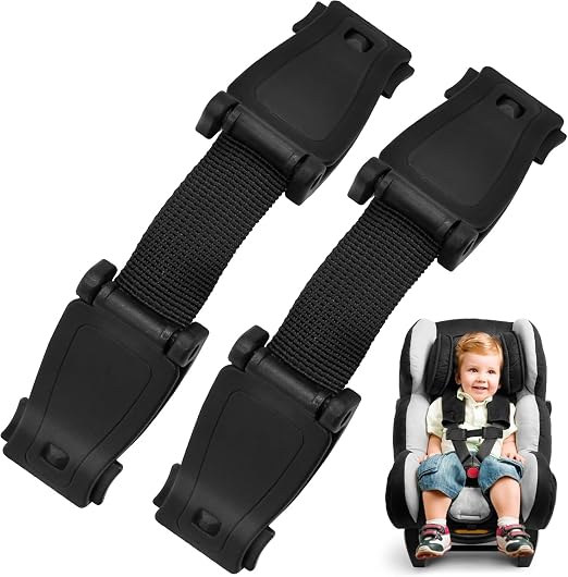 YESLUSY Sangles de Poitrine Anti-Glissement pour Siège Bébé, Poussette et Chaise Haute - Lot de 2