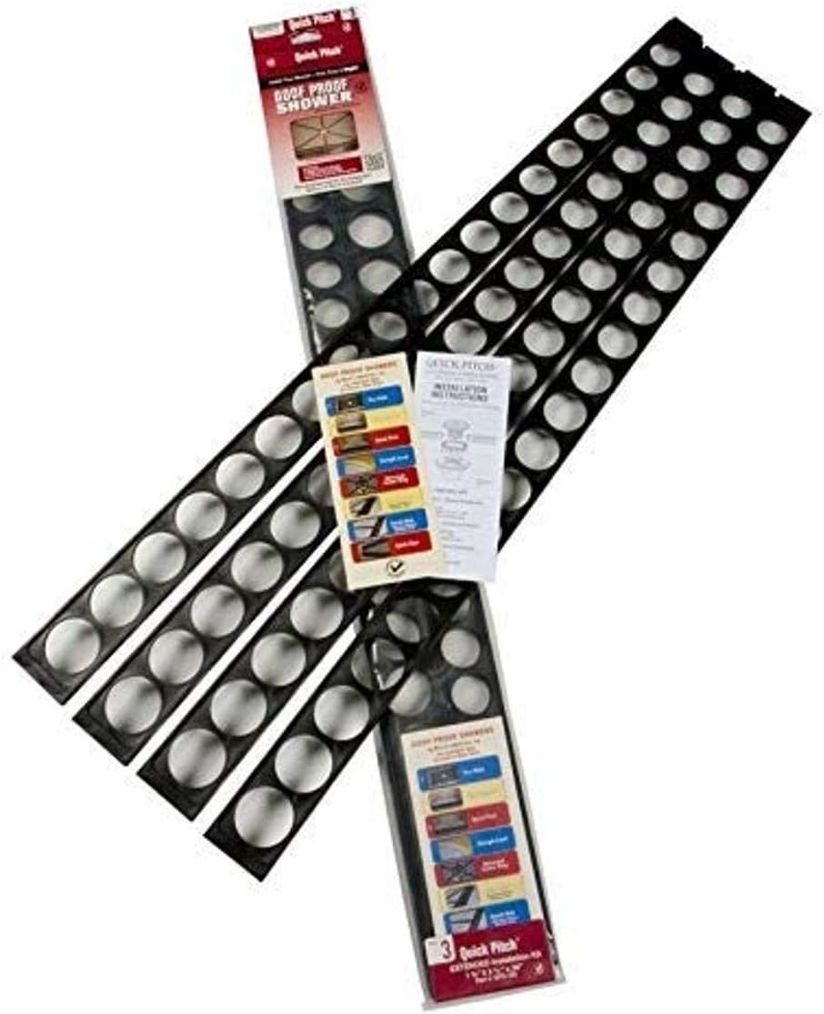 GOOF PROOF SHOWER Extra 41475 Quick Pitch Ext Float Sticks-Qty 4, 1.0" x 2.75" x 36", Black