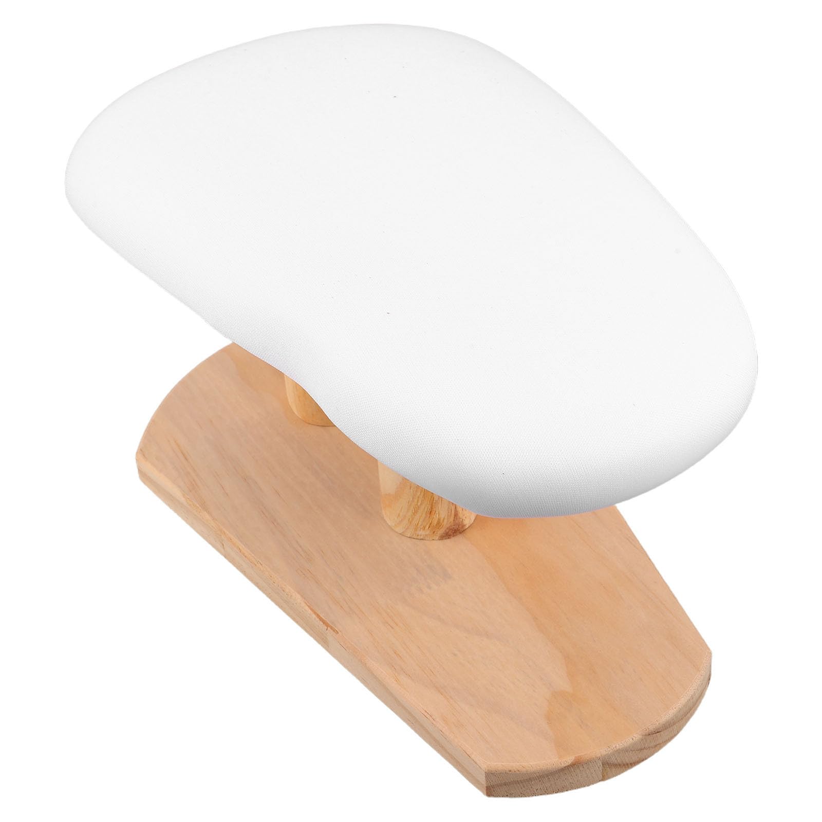Tabla de Planchar con Base de Madera de Madera Multifuncional Funda de Color Claro y Funda de Espuma, Superficie Acolchada Extragrande, para Cuellos y Tela, Lavandería y Hogar