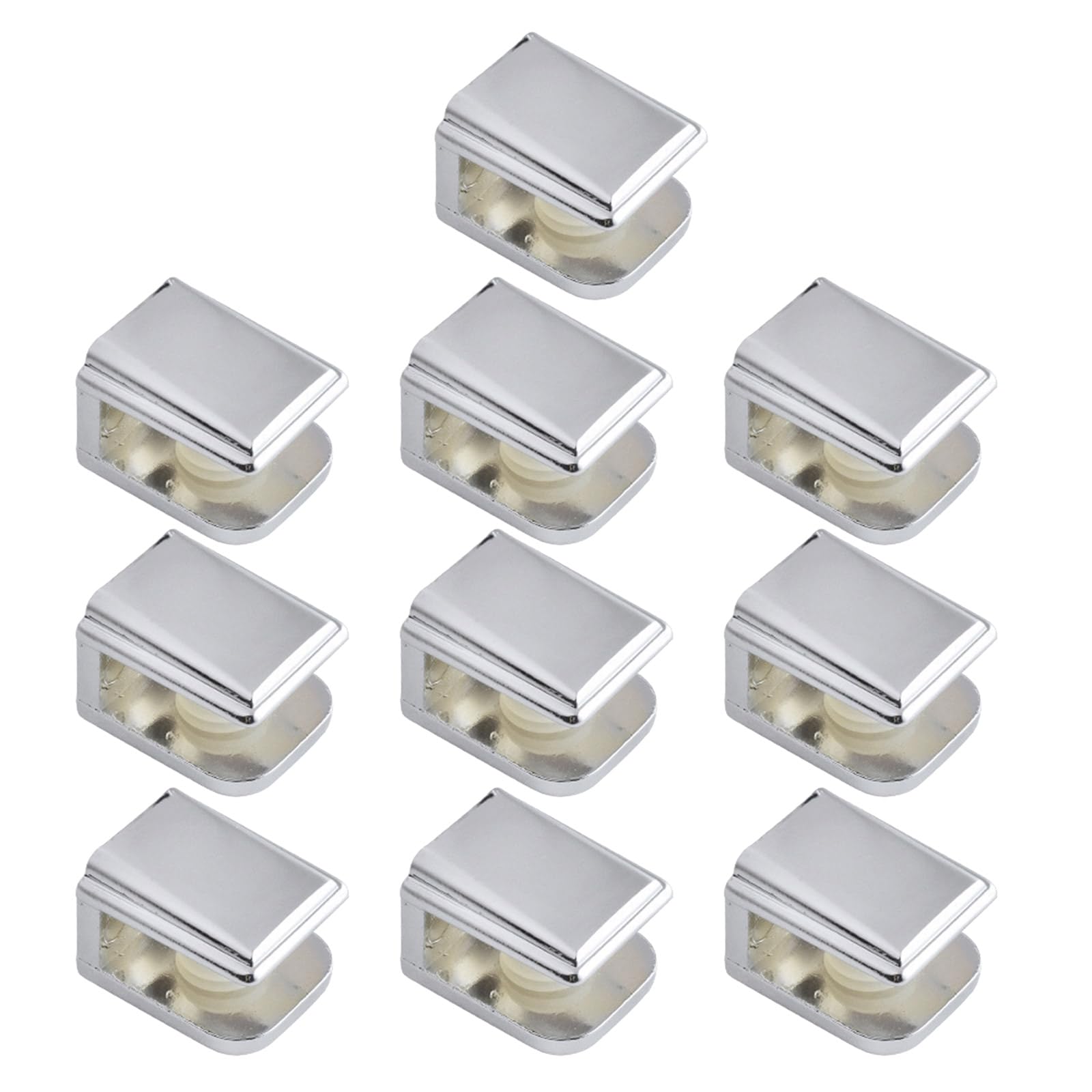 10 PCS Glass Fasteners Metal Support Display Showcase Tool Multifunctional Use in Home or Trade Show Rustproof Clips