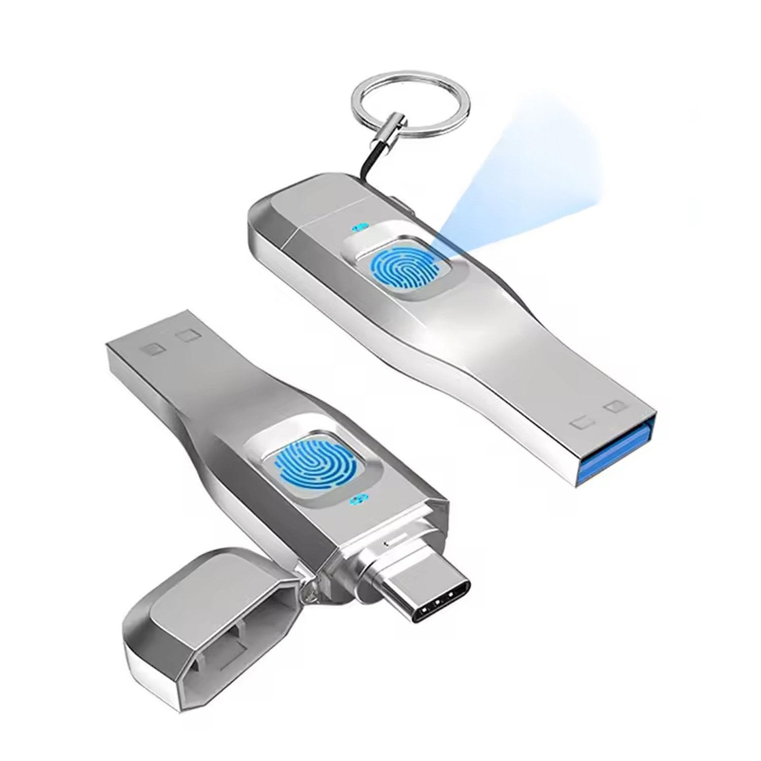 Pamięć Flash USB, Szybki Dysk Flash USB 3.0, Do Przechowywania Danych, Silna Kompatybilność,USB + Typ C,Wbudowana Pamięć 32/64/128/256/512 Gb Dla Bezpiecznego Przechowywania Danych 256GB