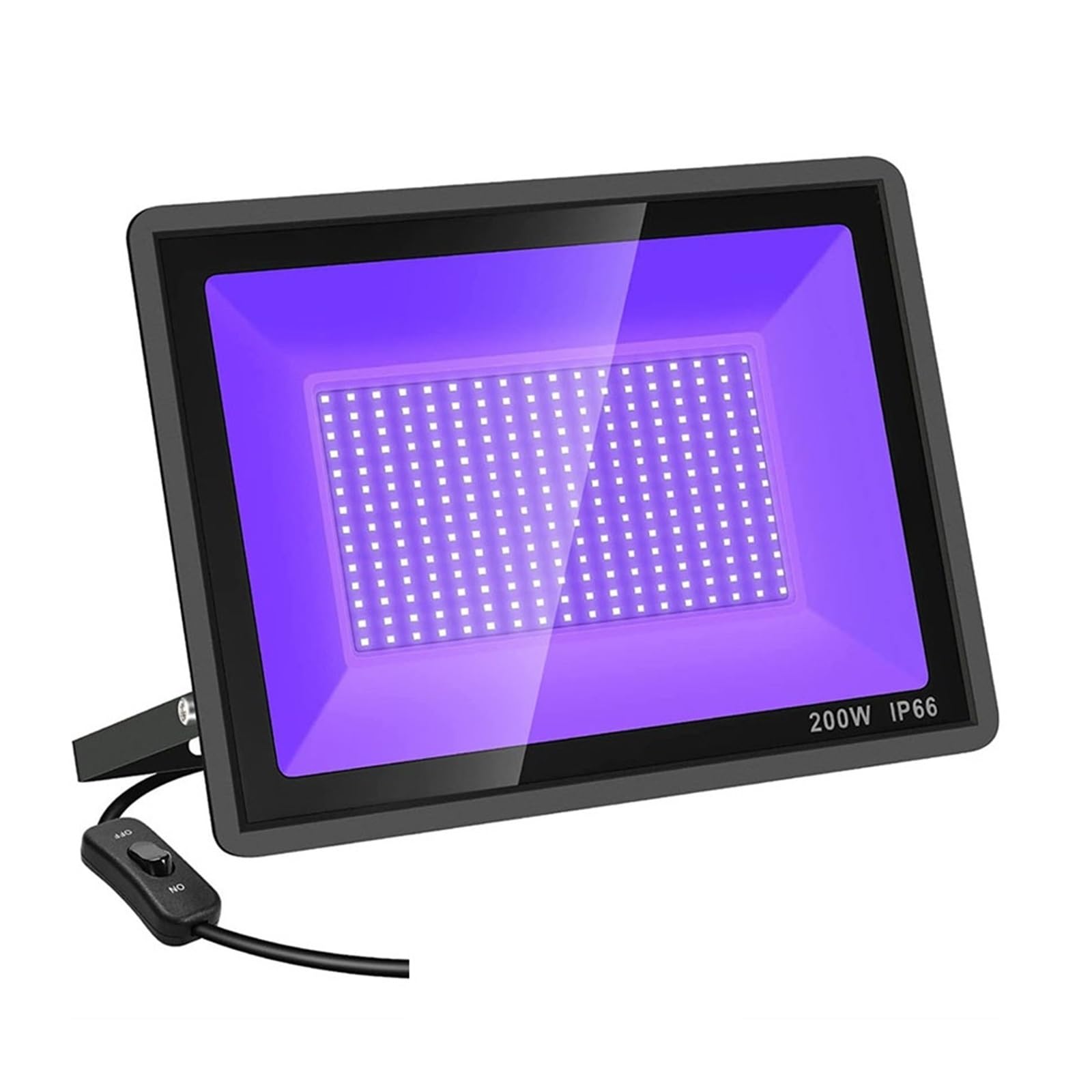 Luz LED De 50W, 100W, 200W, 300W, Inundación Impermeable, Luces Negras UV, Negra For Fiesta, Decoración Carteles Fluorescentes Ahorro De EnergíA SúPer Brillante(200W)