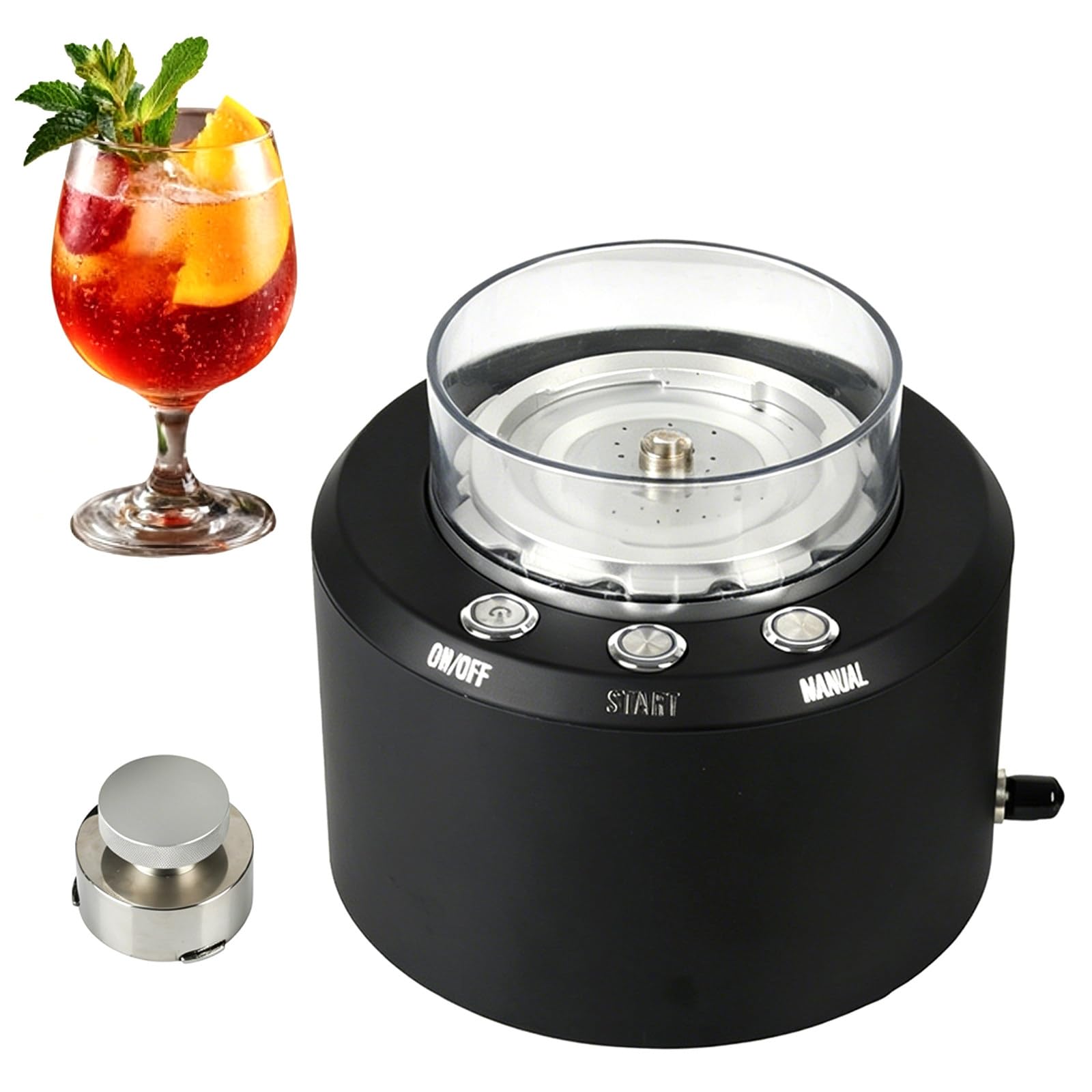 Machine à Glace Carbonique 2-en-1 pour Bars, Restaurants – Glace Carbonique 20-30g en 12-17s à la Demande – Pas de Stockage Nécessaire