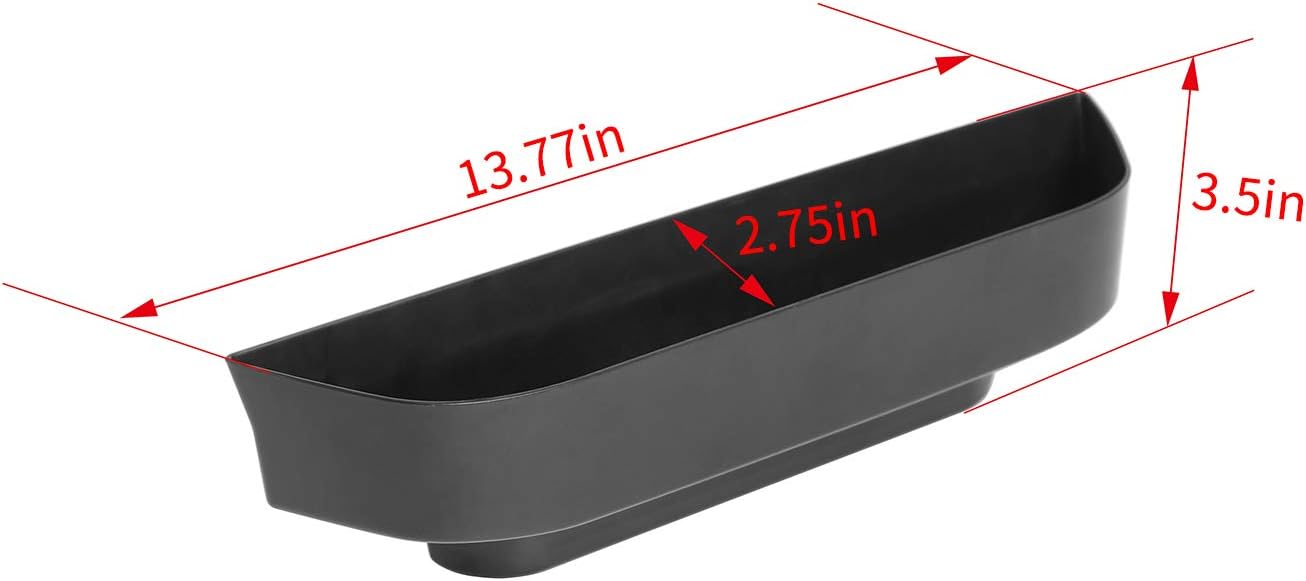 JeCar TJ GrabTray Passenger Storage Tray Organizer Grab Handle Accessory Box for 1997-2006 Jeep Wrangler TJ 2-door/4-door, Interior Accessories, Black