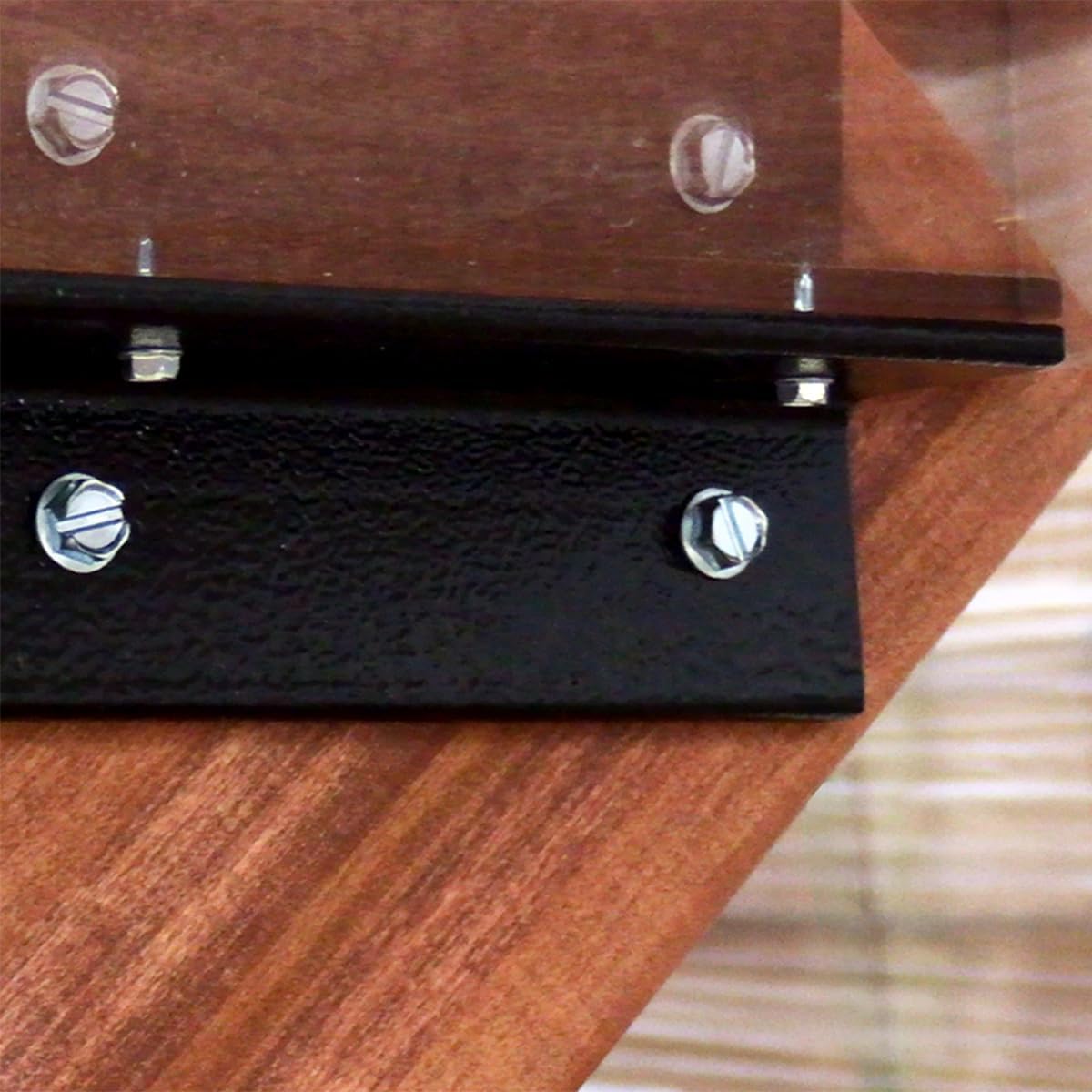 CounterBalance Stair Tread Bracket, Powdercoated Black, Import. Set of 6