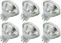 Vista 1 de CTKcom Bombillas halógenas MR11 de 12 V 20 W (paquete de 6) - Bombilla halógena de precisión de fibra óptica con cubierta de vidrio, bombilla