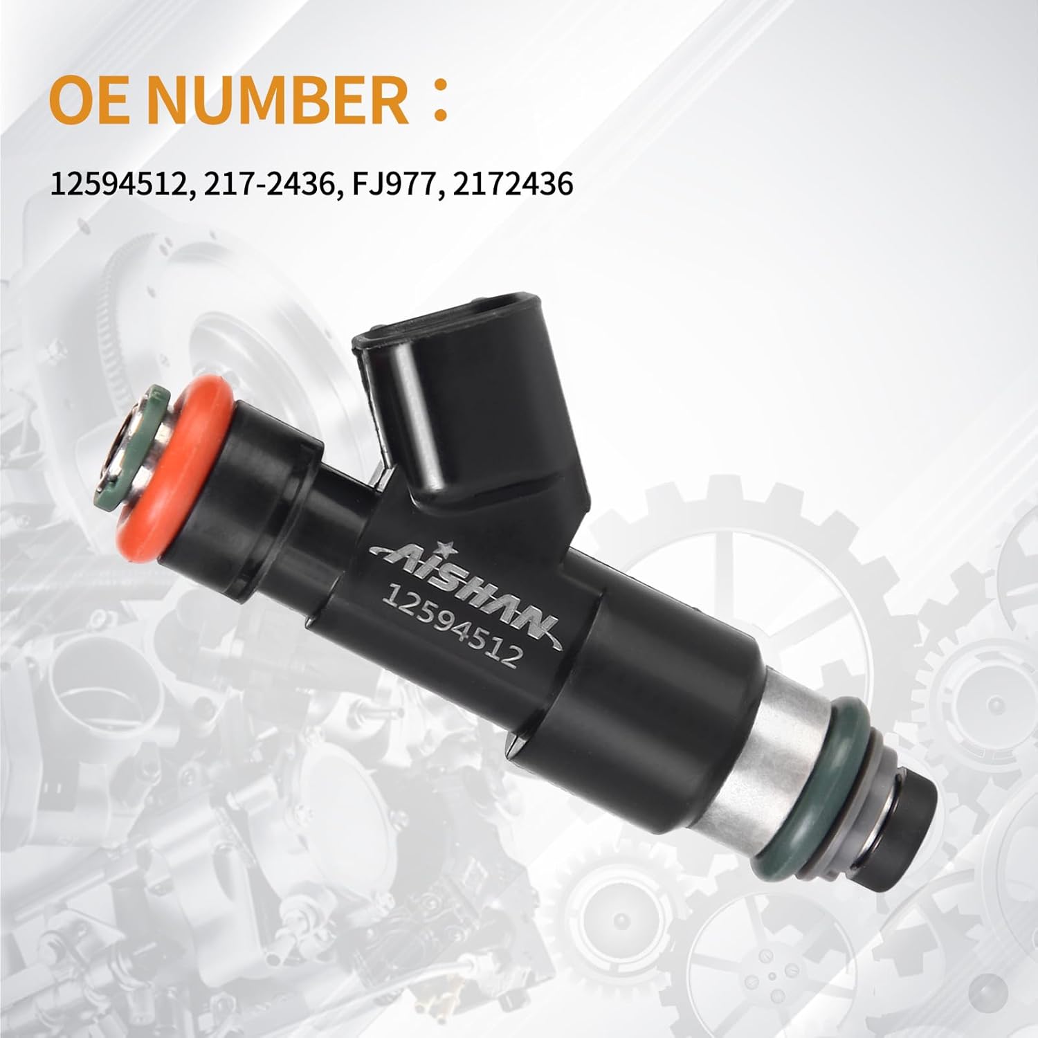 8PCS Fuel Injectors 4 Holes Compatible with GMC Yukon XL Sierra Savana 1500, for Chevy Tahoe Silverado Suburban Avalanche 2007-2009, Express 1500 2008 2009 V8 5.3L Replace 12594512 217-2436