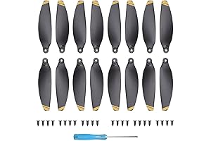 Mavic Mini Propellers: 16Pcs Golden Low-Noise Quick-Release Replacement Blades