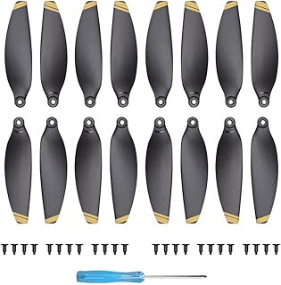 16Pcs Mavic Mini Propellers Compatible with DJI Mavic Mini Drone Replacement Low-Noise and Quick-Release Blades Props, Golden