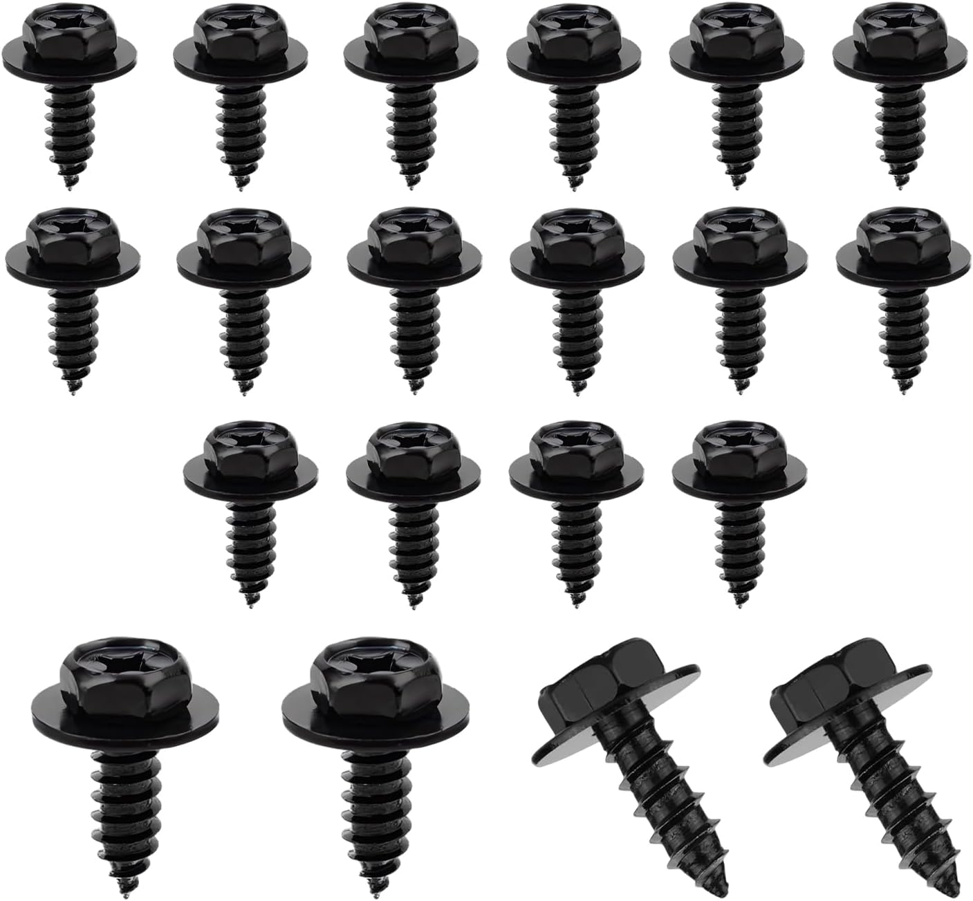 Gmc Terrain Fender Bag Of 10 GM Fender Liner Bolts – Torx Pan Head Screw #8, OEM 11570637 (Fits 2008-2021) Oem Fender Flares Silverado - Foto 7