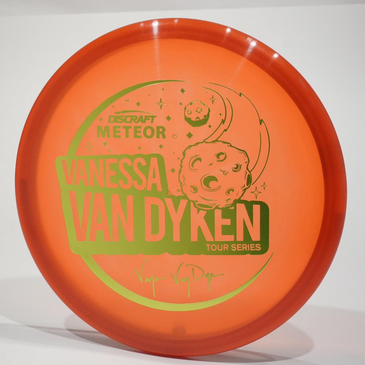 Discraft Van Dyken Metallic Z Meteor - Tour Series Disc Golf Midrange Disc, Pick Color/Weight [Stamp & Exact Color May Vary] Gray 177-179 Grams