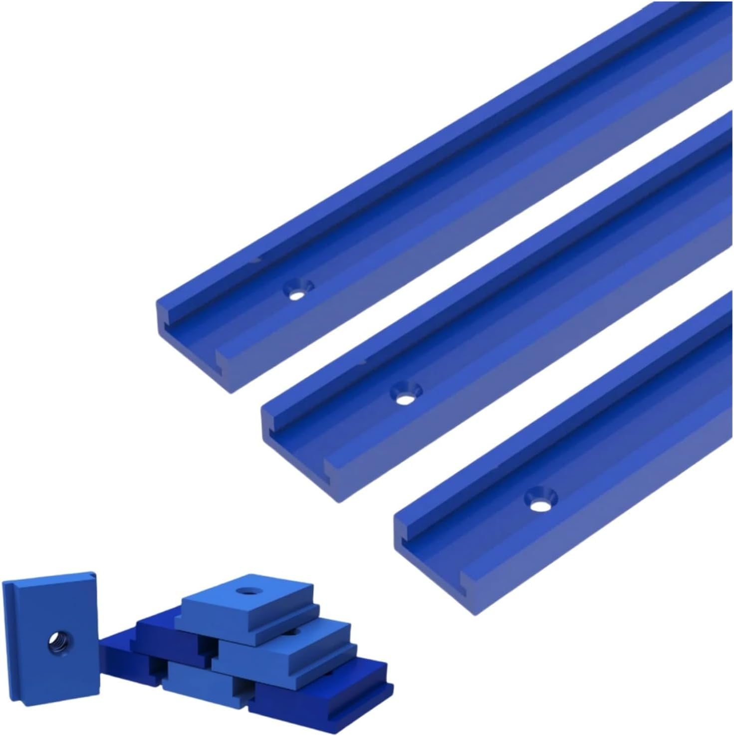 Woodworking T30 Track Aluminum Slide, T Slot Miter Track Clamp Miter Gauge Guide Slot for Workbench/Saw Router Table(400mm(15.7in))