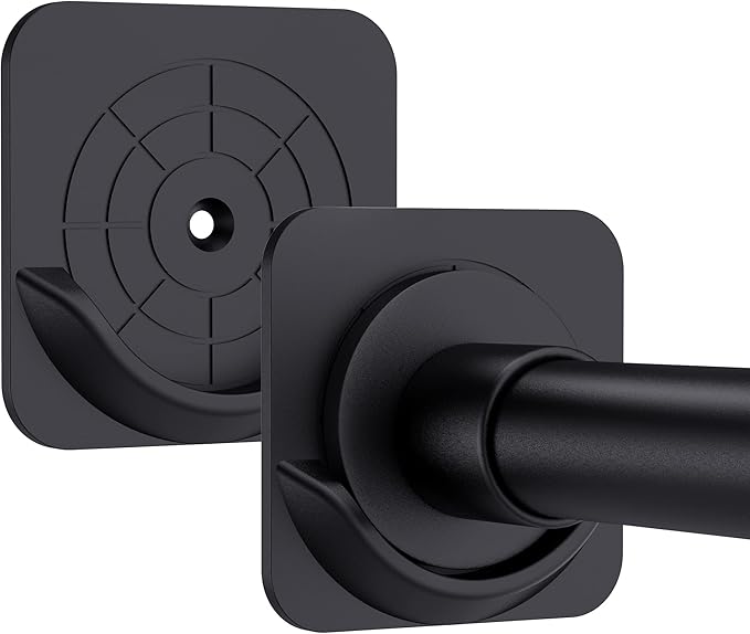 Vidafelic Shower Curtain Rod Holders,2Pack Adhesive Shower