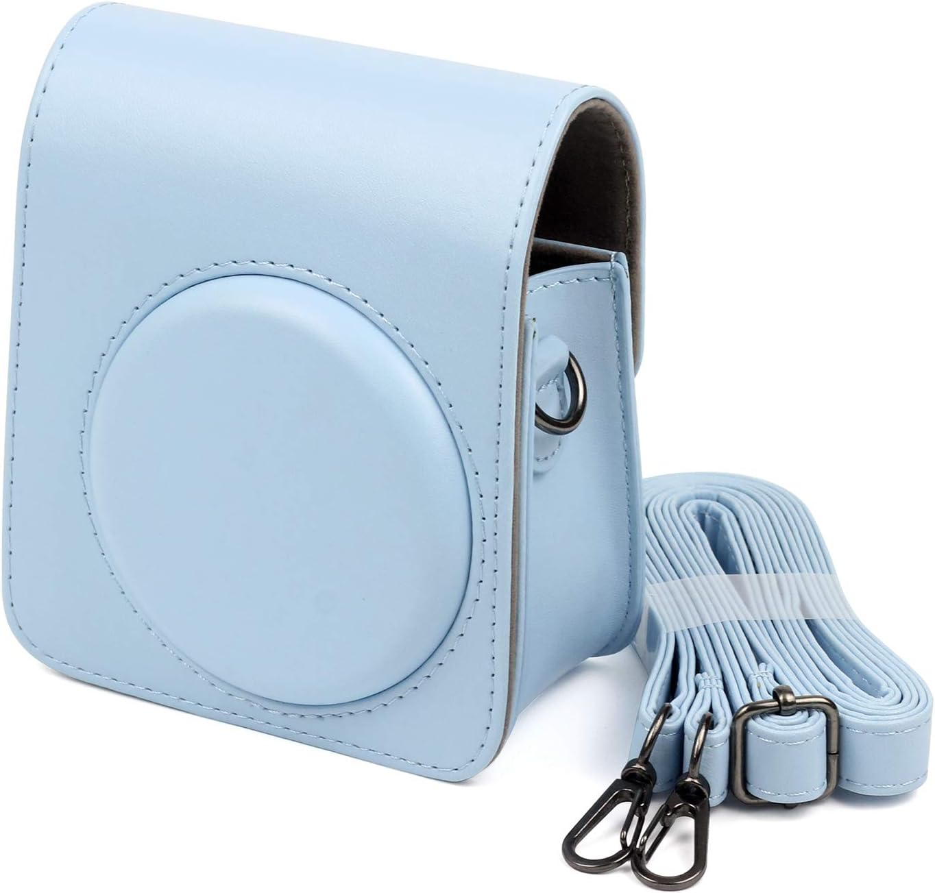 CAIUL Compatible Comprehensive Protection Mini 70 Case Bag with Soft PU Leather Material for Fujifilm Instax Mini 70 Camera - Blue