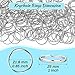 PAXCOO 200Pcs Split Key Rings Bulk for Keychain and Crafts, 1 inch (25mm)