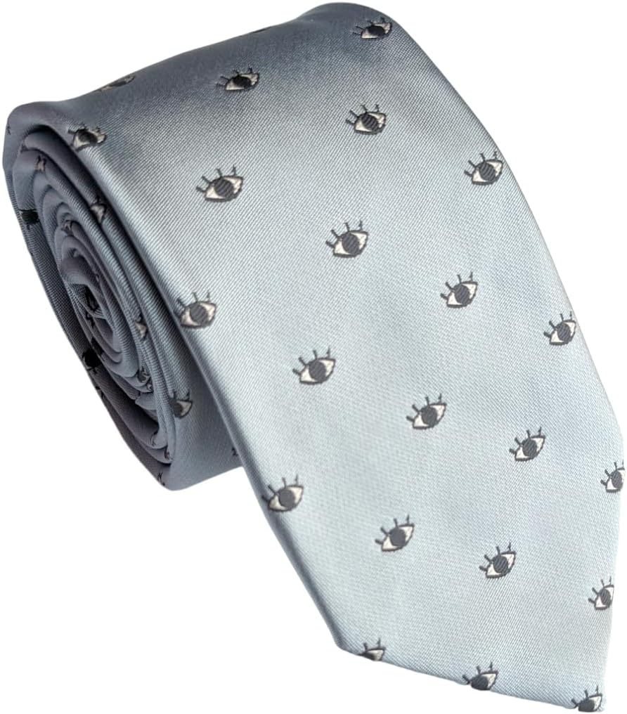 Maker V Eyes Neckties, Optometrist Necktie, Eye Doctor Tie, Optometrist Ties, Eye Surgeon gift for men, Oculoplastic Surgeon, Opthalmologist Gifts