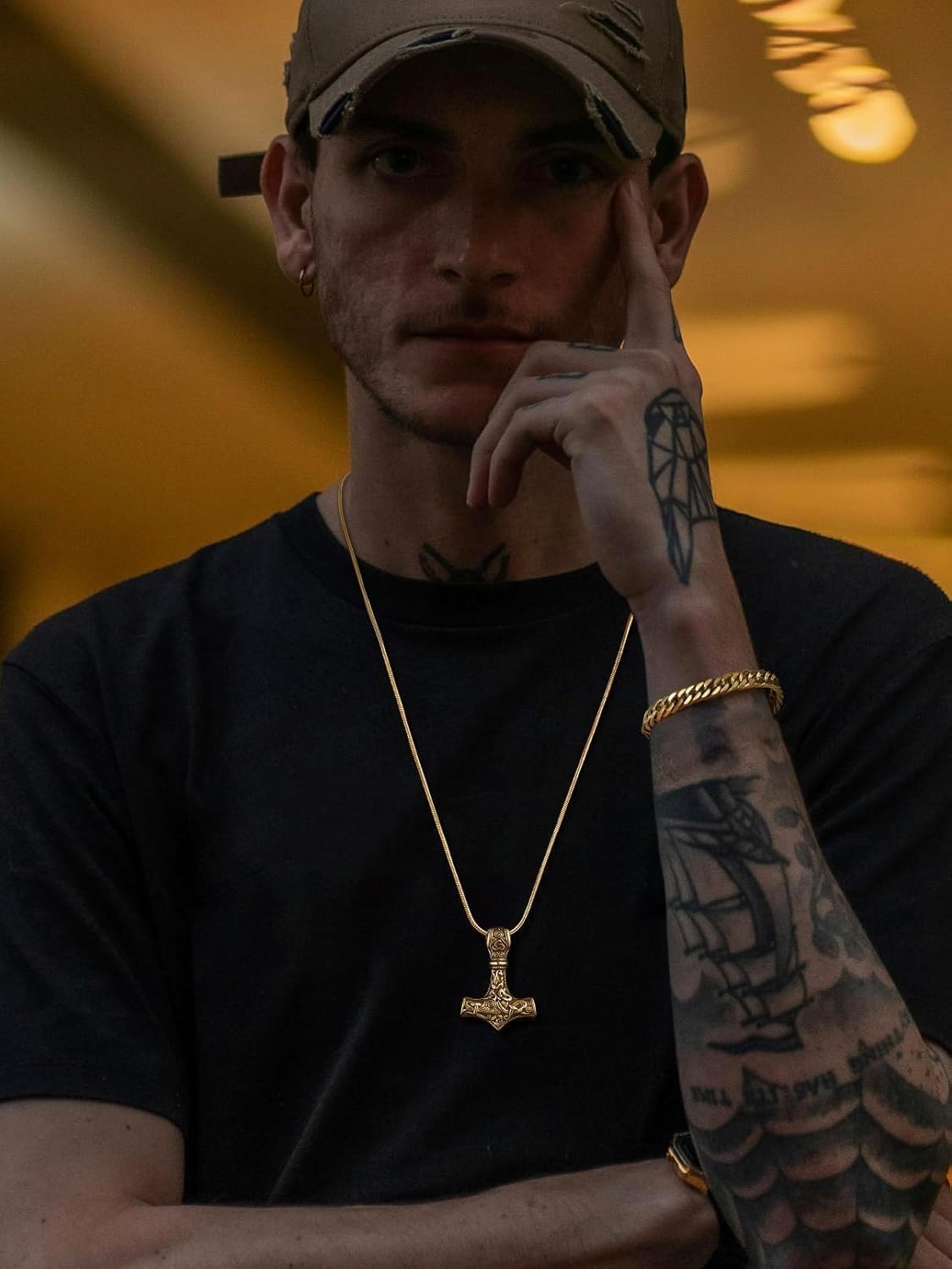 FaithHeart Stainless Steel Chains for Men, Silver/Black/14K Gold Plated Snake/Wheat/Box/Rope/Rolo Chain Necklace 16-30 Inches with Delicate Gift Box - Image 9