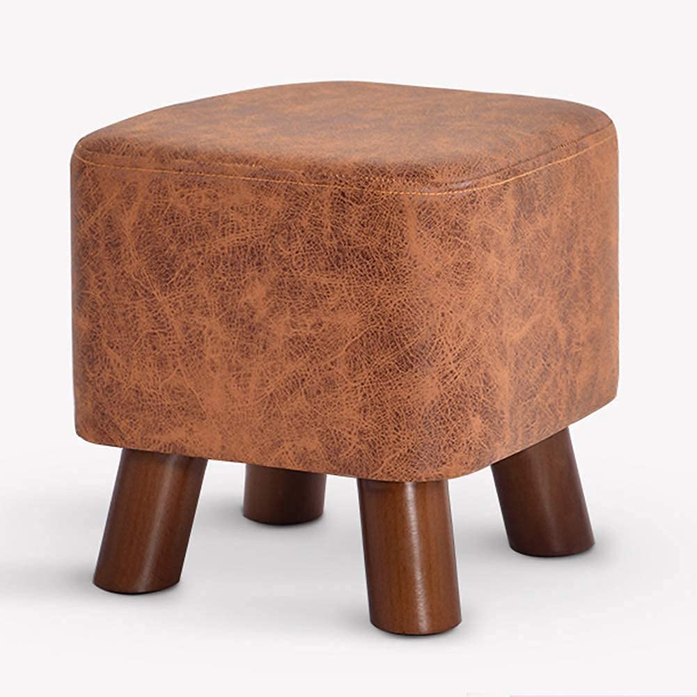 Pouf rembourré jaune 28cm et petite chaise tabouret de jardin