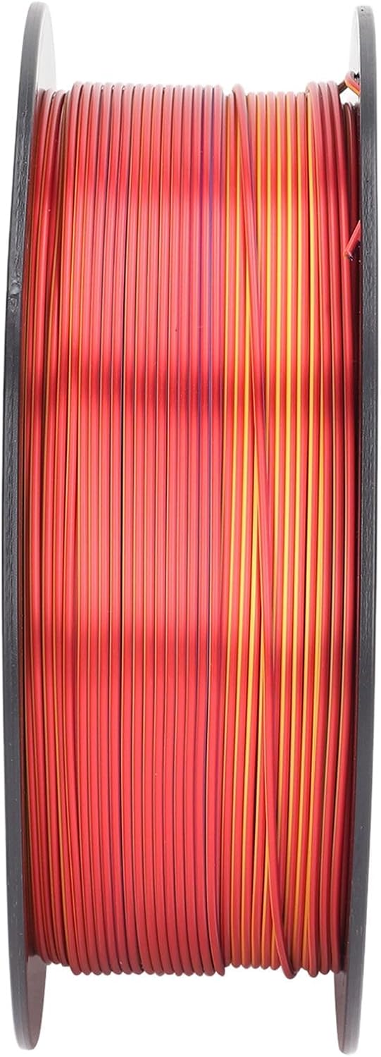 Gold Blue Red 1.75mm PLA 3D Printer Filament, Soft Neatly Wound, Environment Friendly 3D Printing Consumable for Modeling Crafts