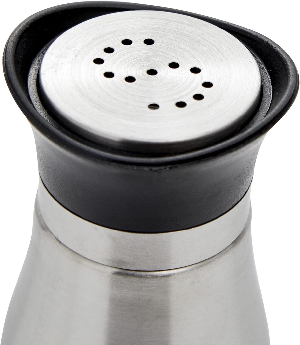 Juvale Salt and Pepper Shakers Set, Stainless Steel and Glass Dispenser (4oz): Home & Kitchen