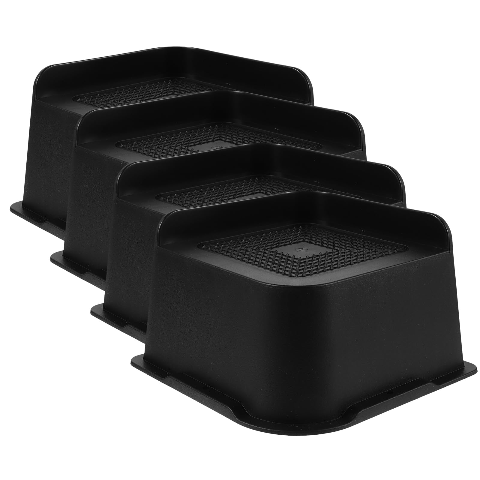 Housoutil 4 Piezas Elevadores para Cama y Sofá Antideslizantes Goma Resistente para Muebles Mesas Sillas y Electrodomésticos el Hogar