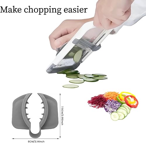 Miniatura 3 de Protector de mano de seguridad para cualquier rebanador o rallador de mandolina, cortador de alimentos, protector de dedos, ergonómico, agarre