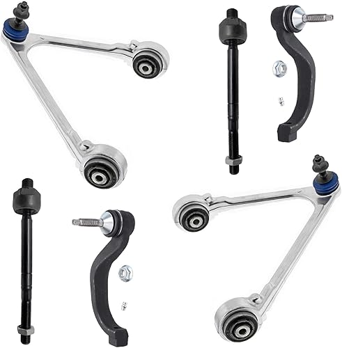 Miniatura 73 de Detroit Axle - Kit de brazos de control AWD para cargador Chrysler 300 Dodge Challenger Magnum, 2 brazos de control superiores delanteros con rótula
