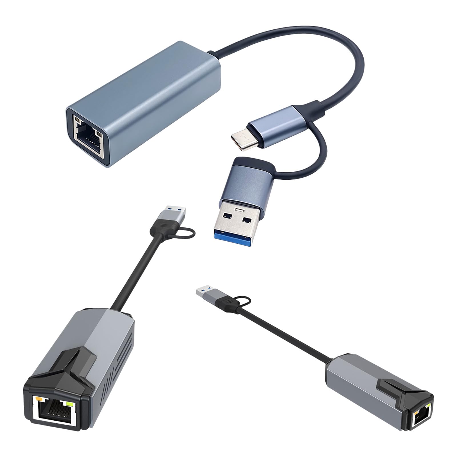 USB3.0 C A Ethernet Adattatori 5/2.5/1Gbps Cavi Veloce Velocità Convertitori di Rete Connessione Stabile Per PC Adattatori Ethernet USB Per Videoconferenza di Gioco