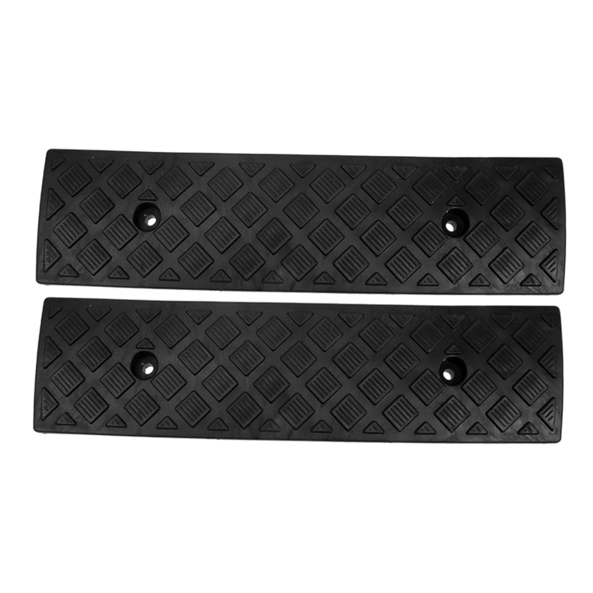 FOMIYES Slope Mats 2pcs Driveway Ramps Garage Motorcycle Wheelchair Non-Slip Mats