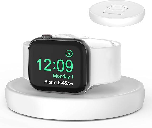 Adjustable Stand Compatible with Apple Watch - Cozycase Portable Charging Dock Station with Cable Management, Wide Compability Charger Storage Dock for iWatch Series 8/7/6/5/4/3/ 2/1/SE