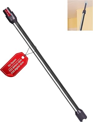 Verlängerungsrohr für Dyson V12 Detect Slim / V10 Digital Slim Stabstaubsauger, 74 cm Aluminium Teleskoprohr mit Schnellspanner – Ersatz Saugrohr Zubehör