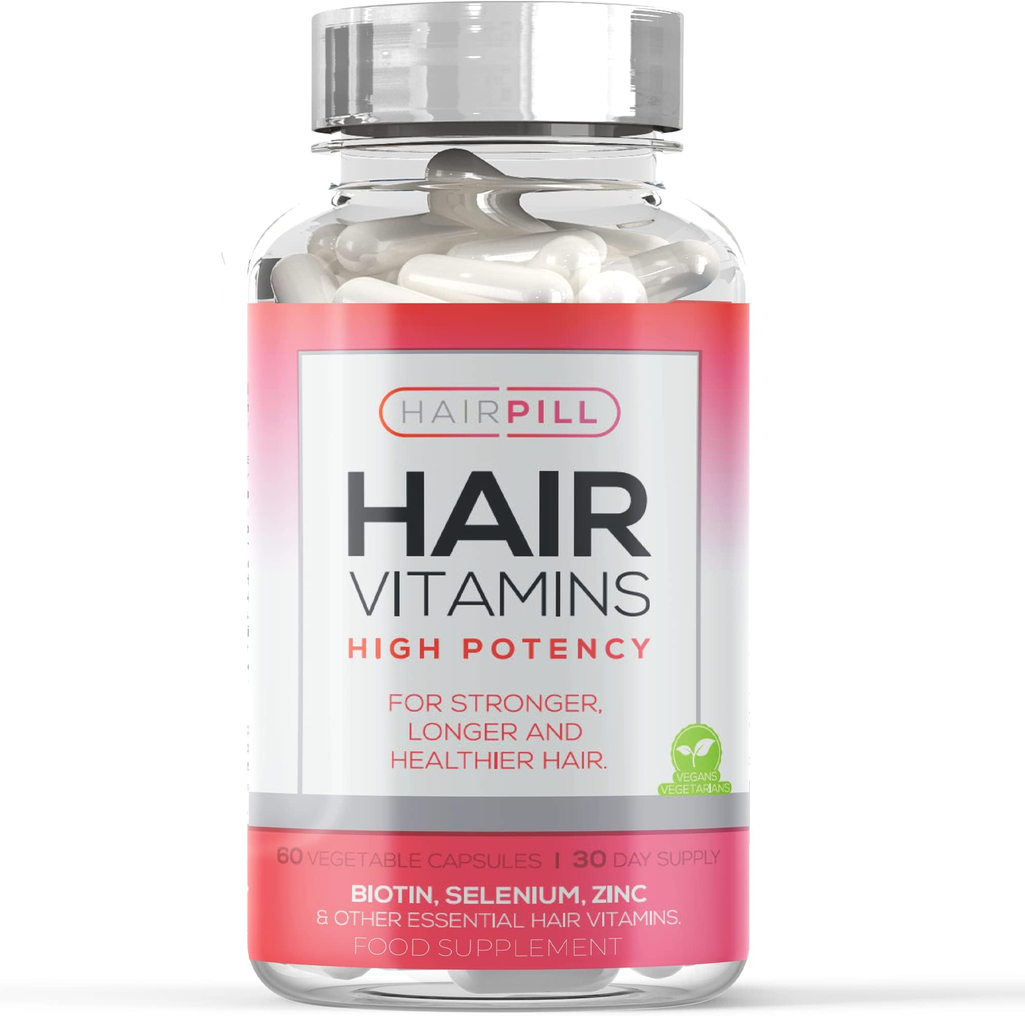 Womens HairPill Biotin Hair Growth Supplement - Hair Loss Vitamin Blend with Natural DHT Blockers - Capsules to Help Stop Fall and Promote Faster Growth