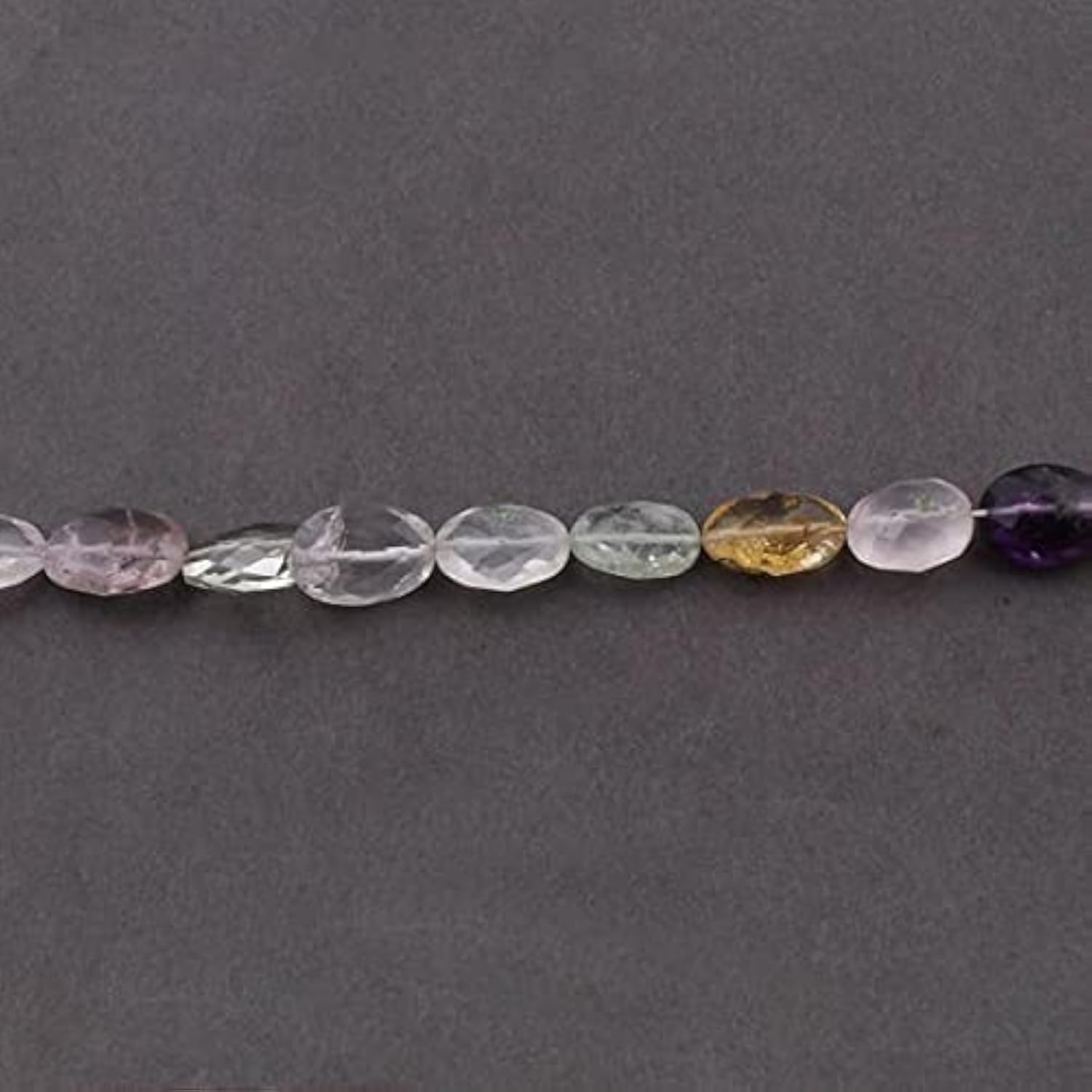 1 Strand Multi Stone pour éviter les bijoux ternes avec des briolettes multicolores facettées