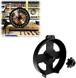 Circular Saw Blade Holder Organizer with Locking Nut - Stores and Protects Up to 6 Blades, Versatile Bench Stand or Wall Mount, Multiple Sizes for 5-3/8" to 10" Blades (6 1/2in)